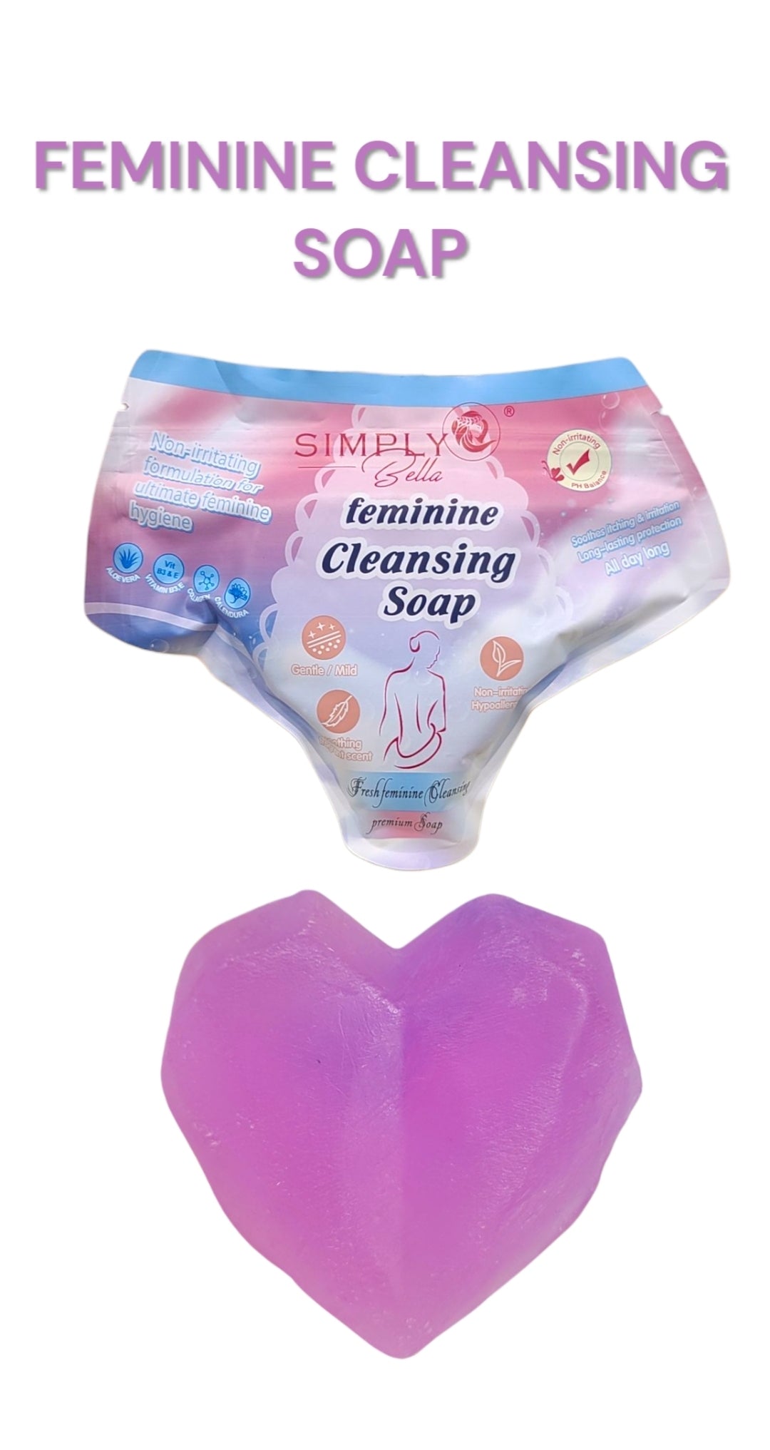 SIMPLY BELLA Feminime Cleansing Soap | 12pcs Display