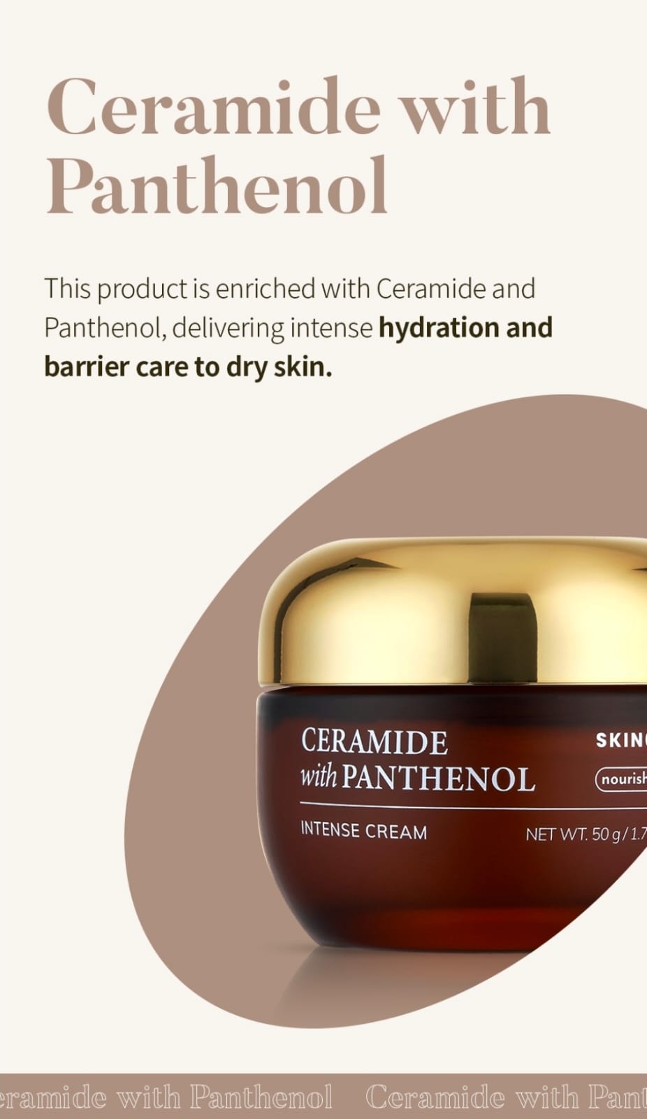 SKIN627 Ceramide With Panthenol Intense Cream 50g