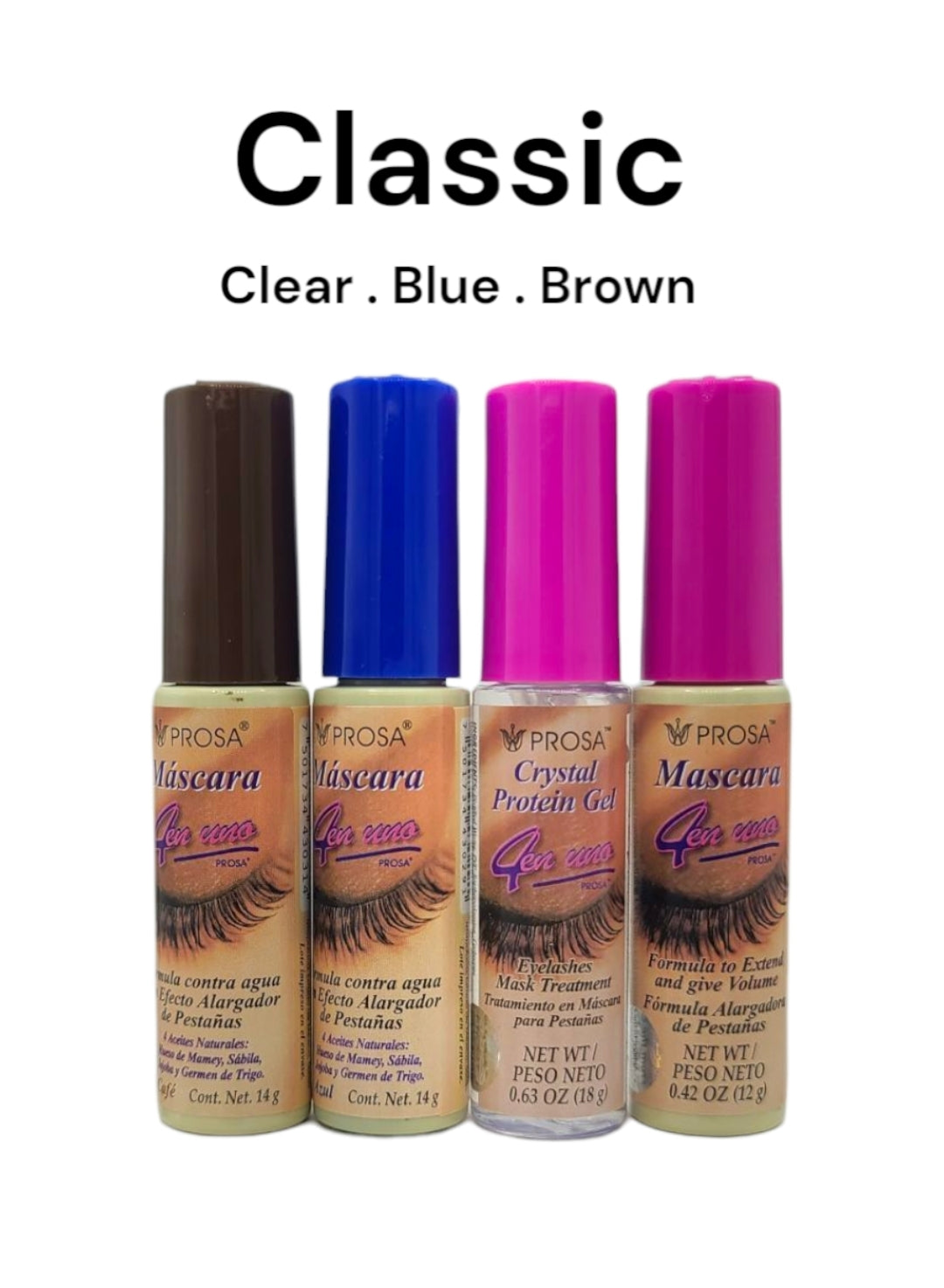 PROSA Crystal Protein Gel Mascara