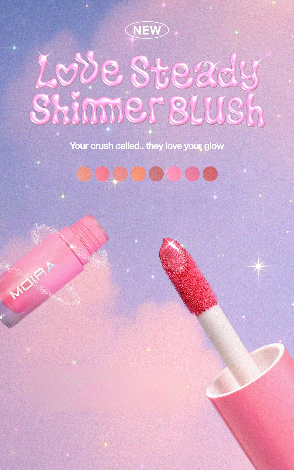 MOIRA Love Steady Shimmer Blush | Refills | 3pcs pack