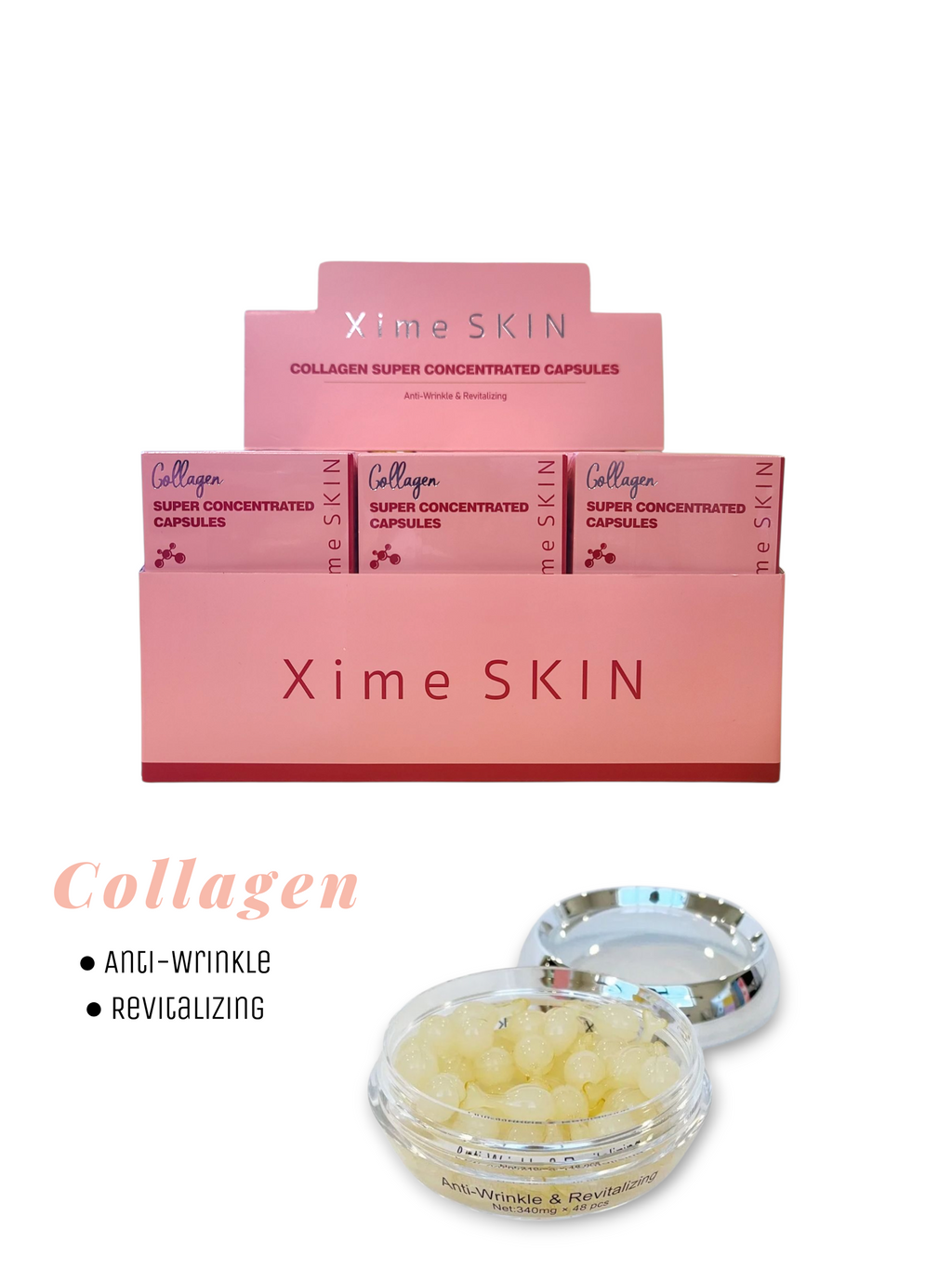 XIME SKIN Collagen Super Concentrated Capsules 340mg / 12pcs Display