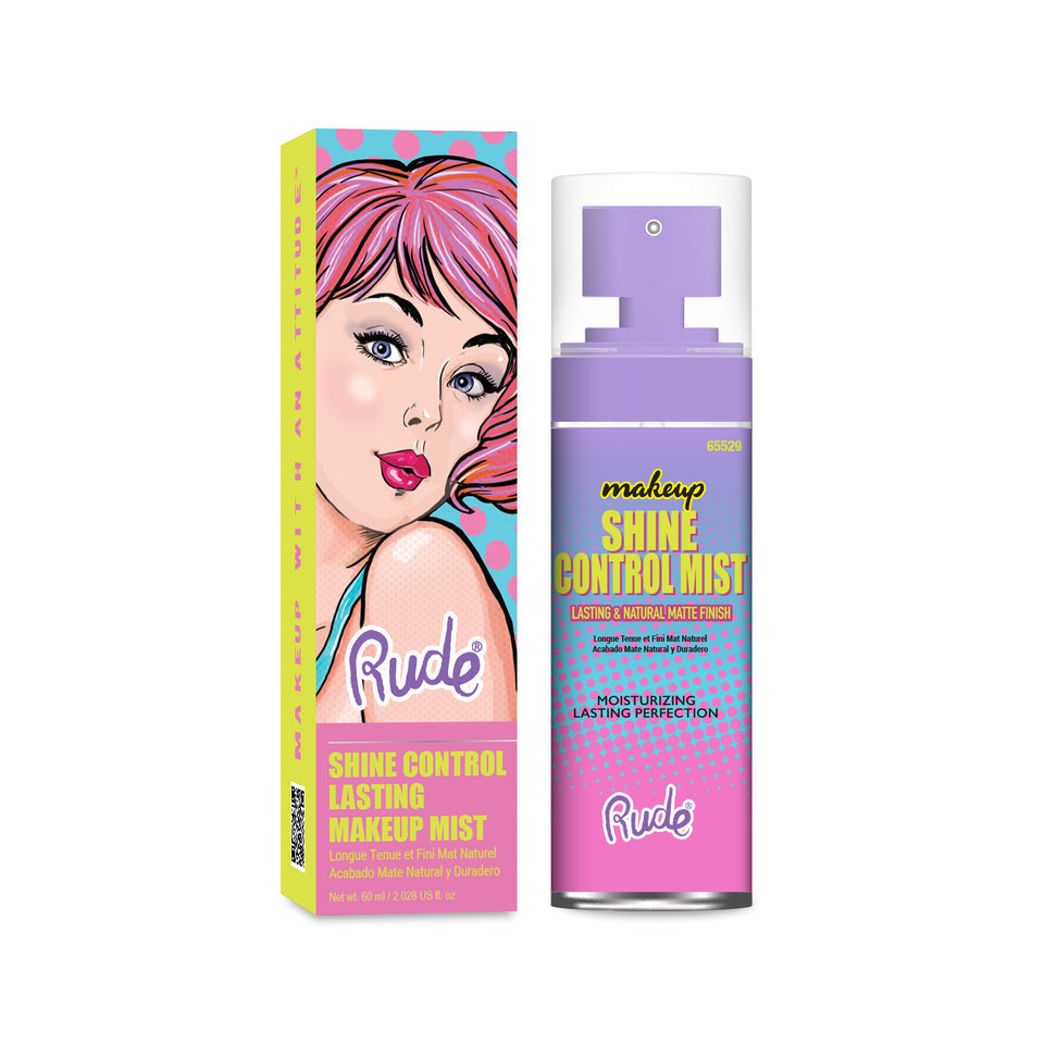 RUDE Shine Control Lasting Makeup Mist #65529 | 12pcs Display