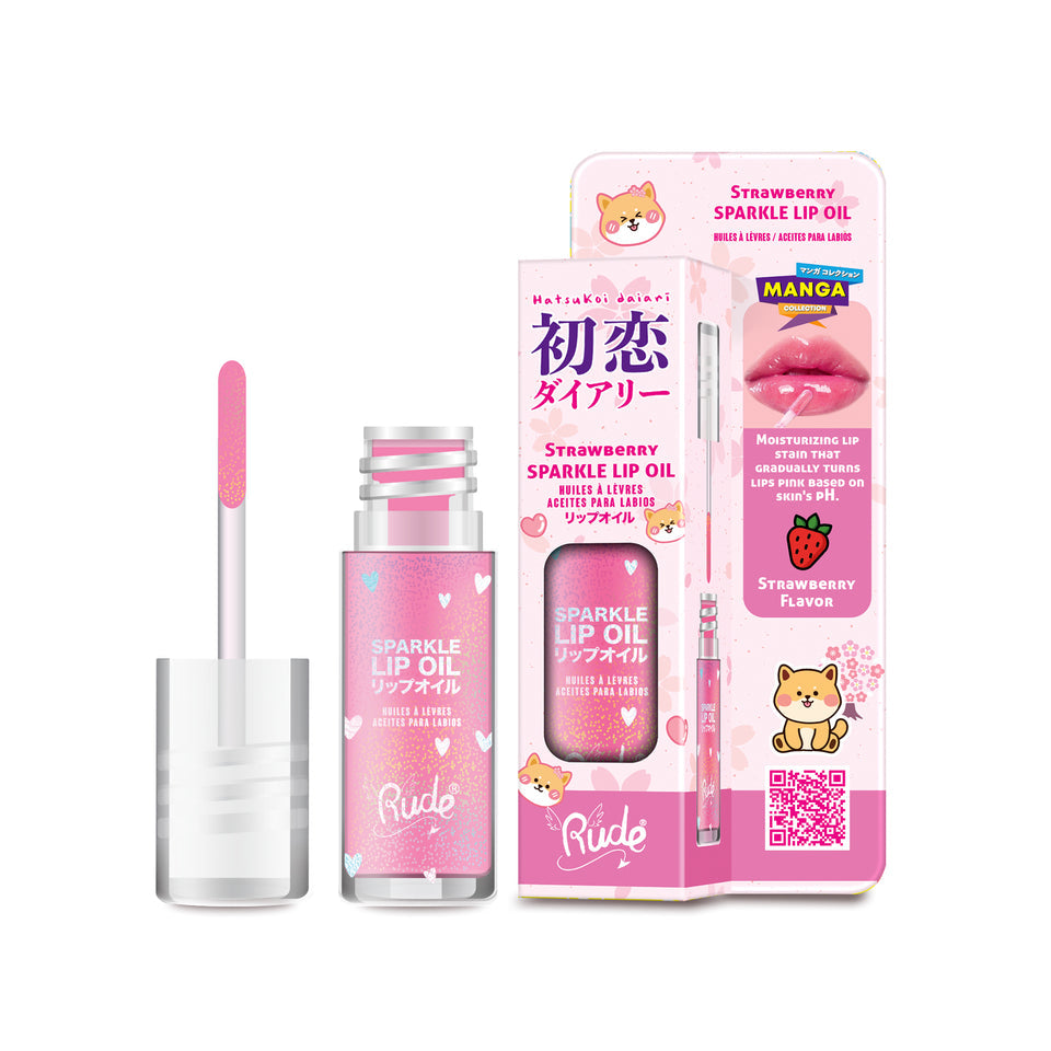 RUDE Sparkle Lip Oil Manga Collection