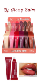 SHE MAKEUP Lip Glowy Balm 36pcs Display