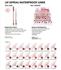 MOIRA Lip Appeal Waterproof Liner w/ Display | 144pcs Display