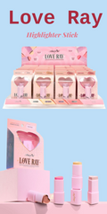 AMORUS Love Ray Highlighter Stick / 24pcs Display + Tester free