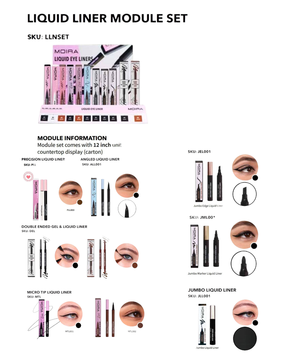 MOIRA Liquid Liner w/Display 66pcs Display