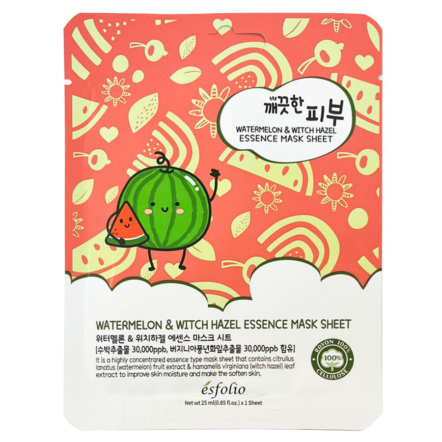 ESFOLIO Essence Mask Sheet - Watermelon & Witch Azel