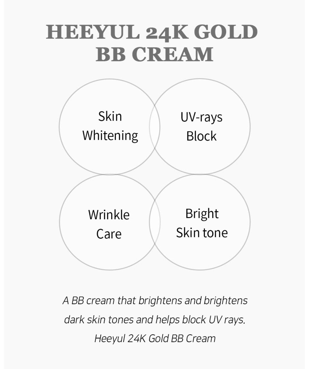LEBELAGE HEEYUL 24K Gold BB Cream SPF50+ PA+++ 30ml