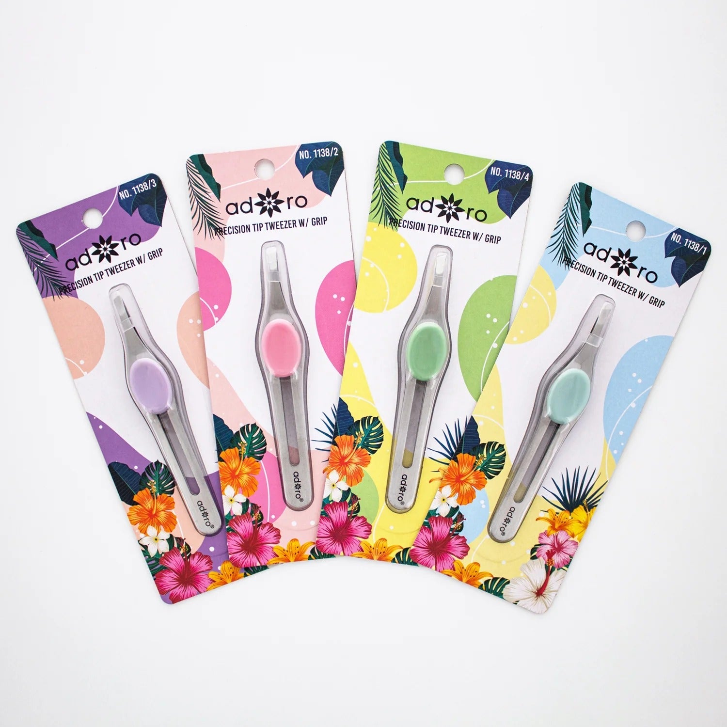 ADORO Precision Tip Tweezer #1138 | 12pcs pack