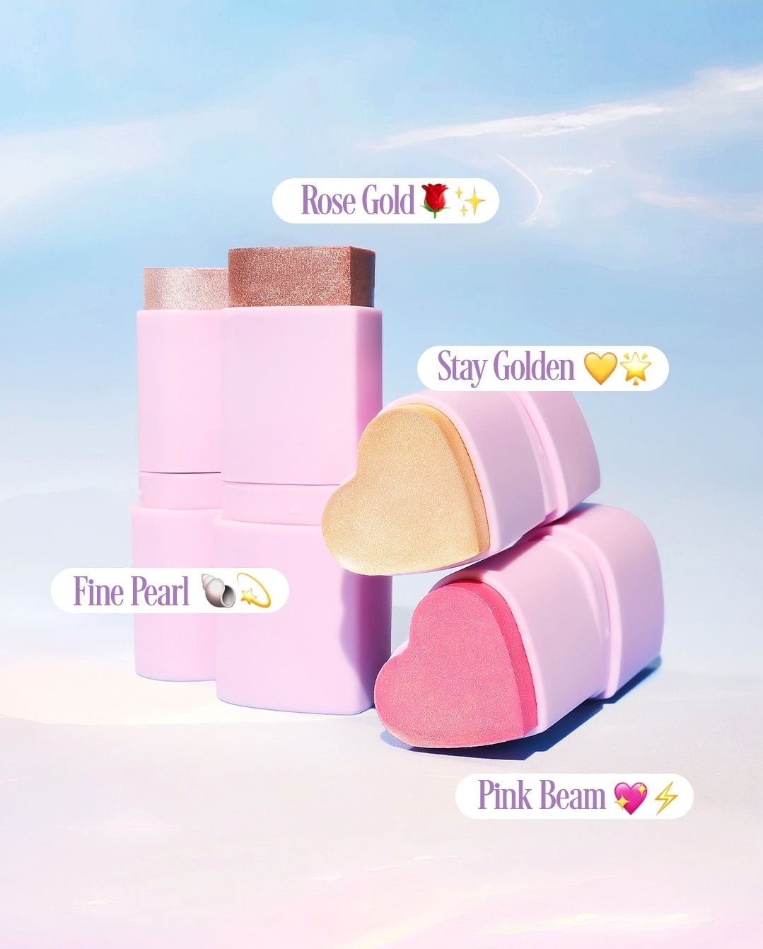 AMORUS Love Ray Highlighter Stick / 24pcs Display + Tester free