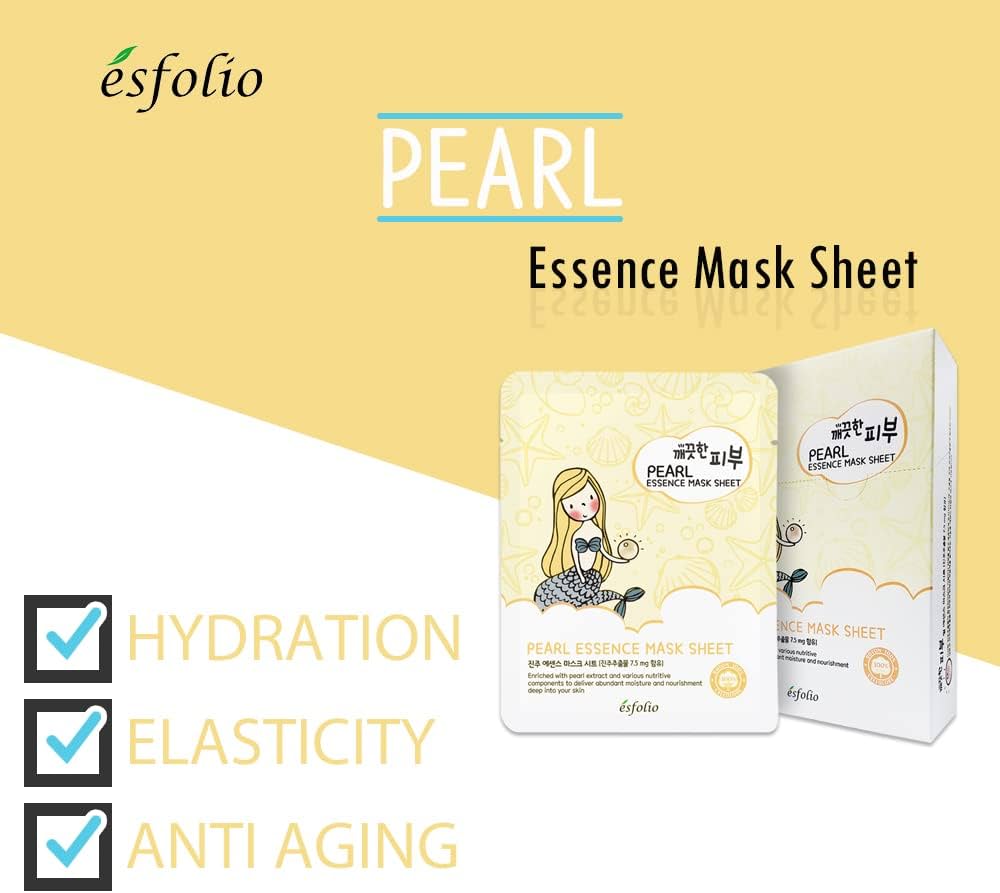 ESFOLIO Essence Mask Sheet - Pearl