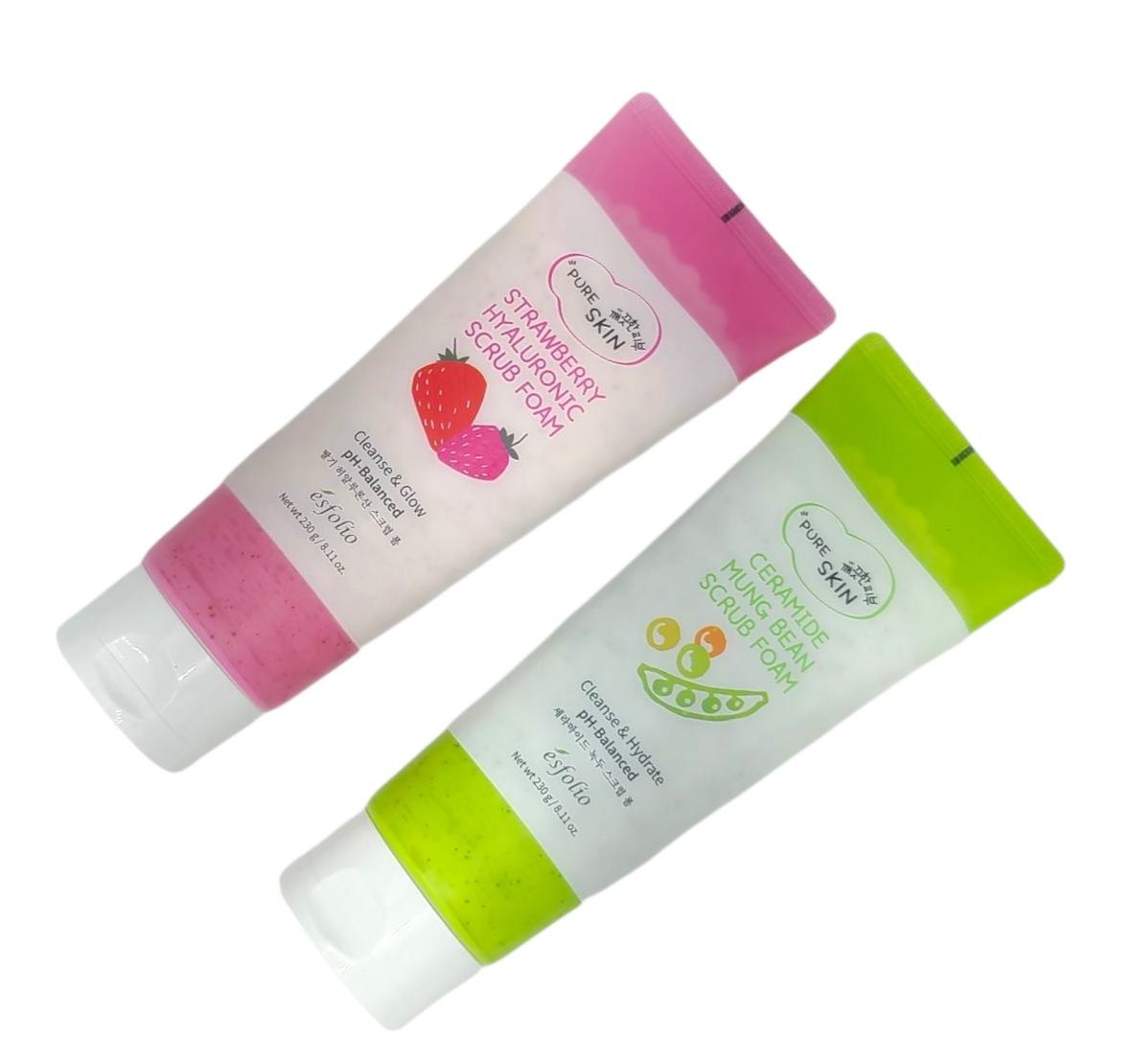 ESFOLIO Ceramide Mung Bean Scrub Foam