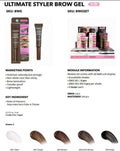 MOIRA Ultimate Styler Brow Gel BWGSET w/ Display 18pcs Display + Tester