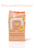 CELAVI Make-up Remover Cleansing Tissue / White Peach & Vitamin C / 12pcs box
