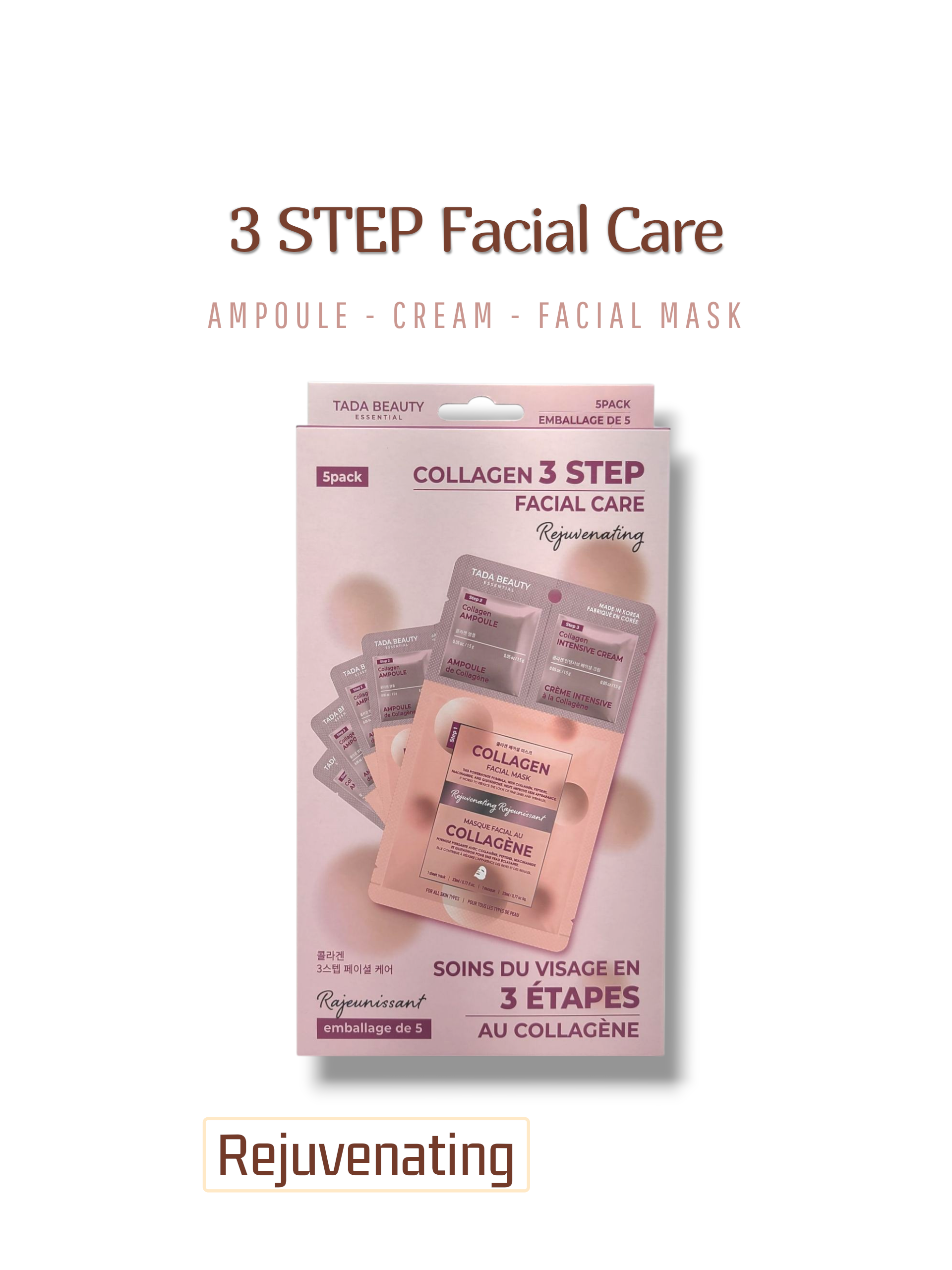 TADA BEAUTY Collagen 3 Step Fácil Care - Rejuvenating