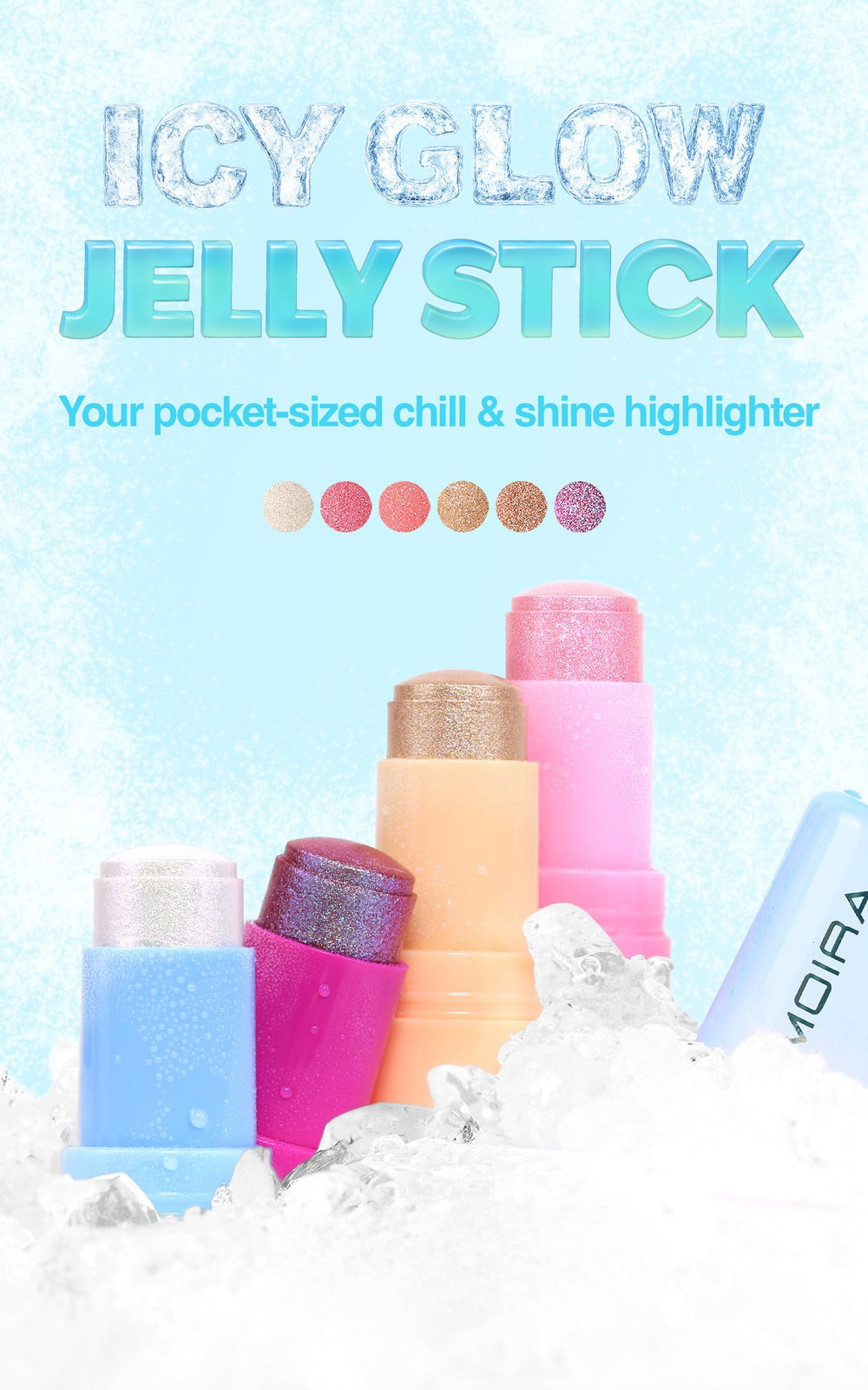 MOIRA Icy Glow Jelly Stick / 3pcs pack