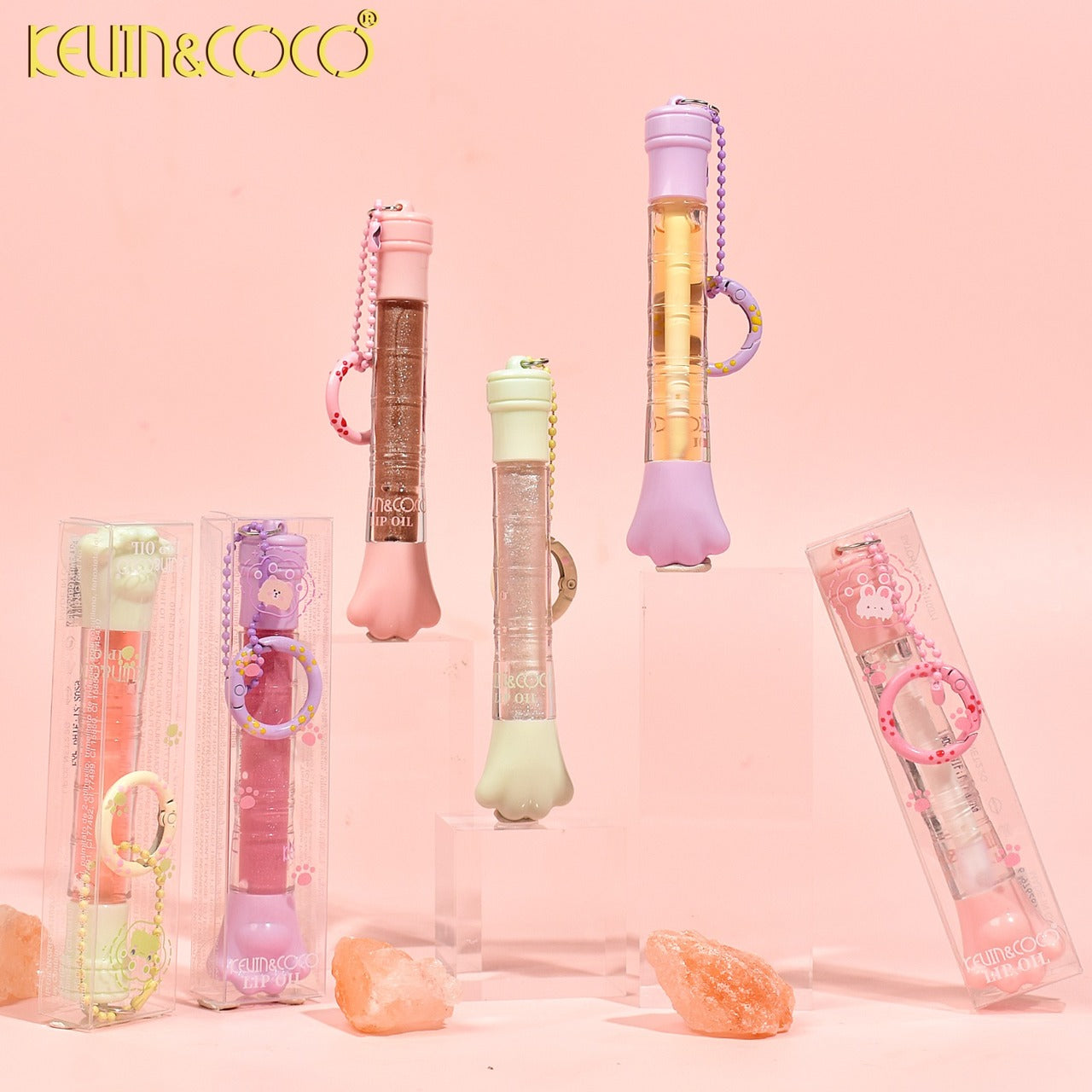 KEVIN&COCO Lip Oil Keychain / 24pcs Display