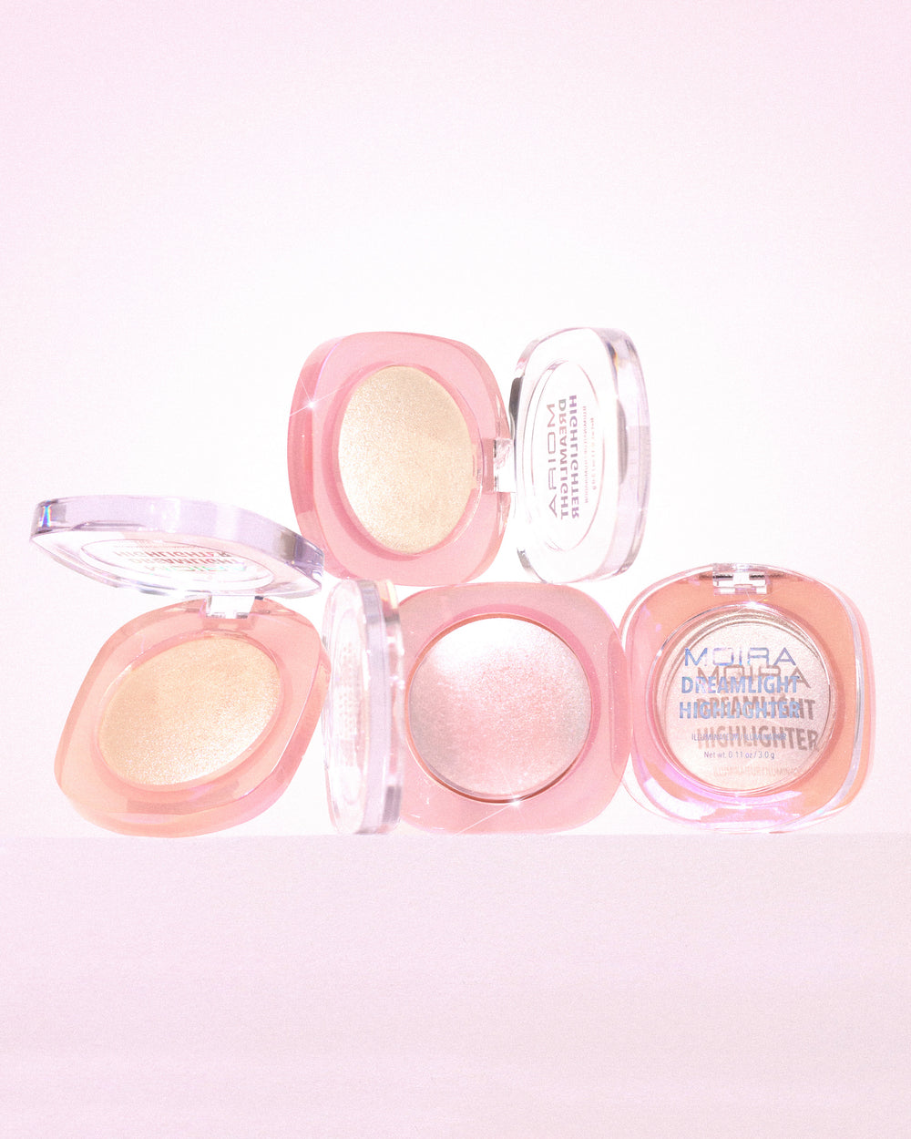 MOIRA Dreamlight Highlighter New Shades / 12pcs Display + Tester