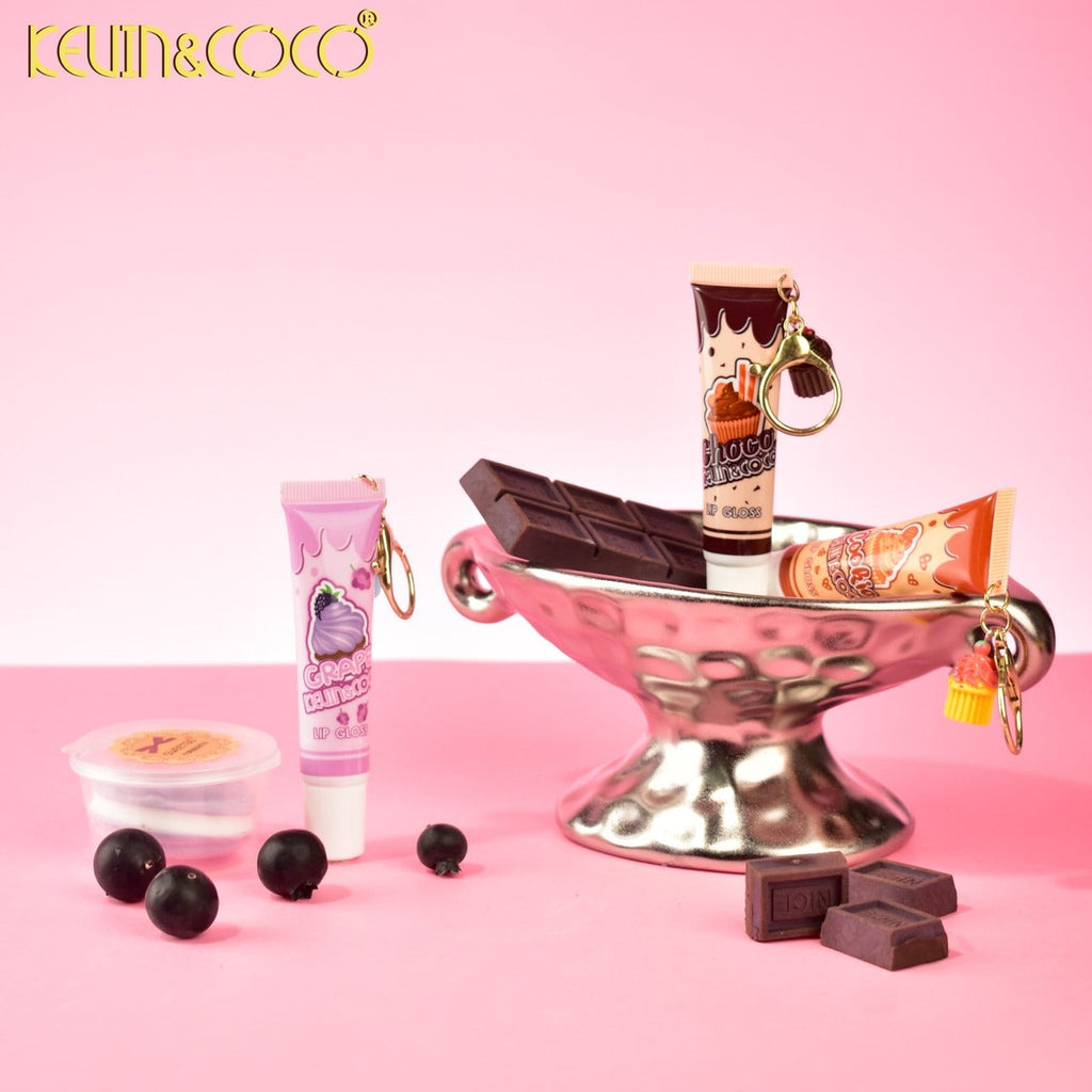 KEVIN&COCO Dessert LipGloss w/Keychain / 36pcs Display
