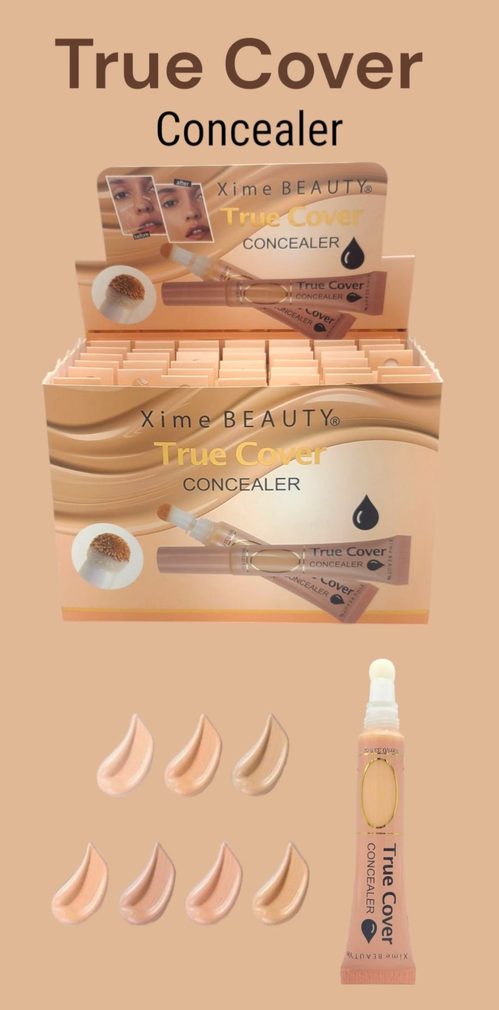 XIME BEAUTY True Cover Concealer  | 42pcs Display