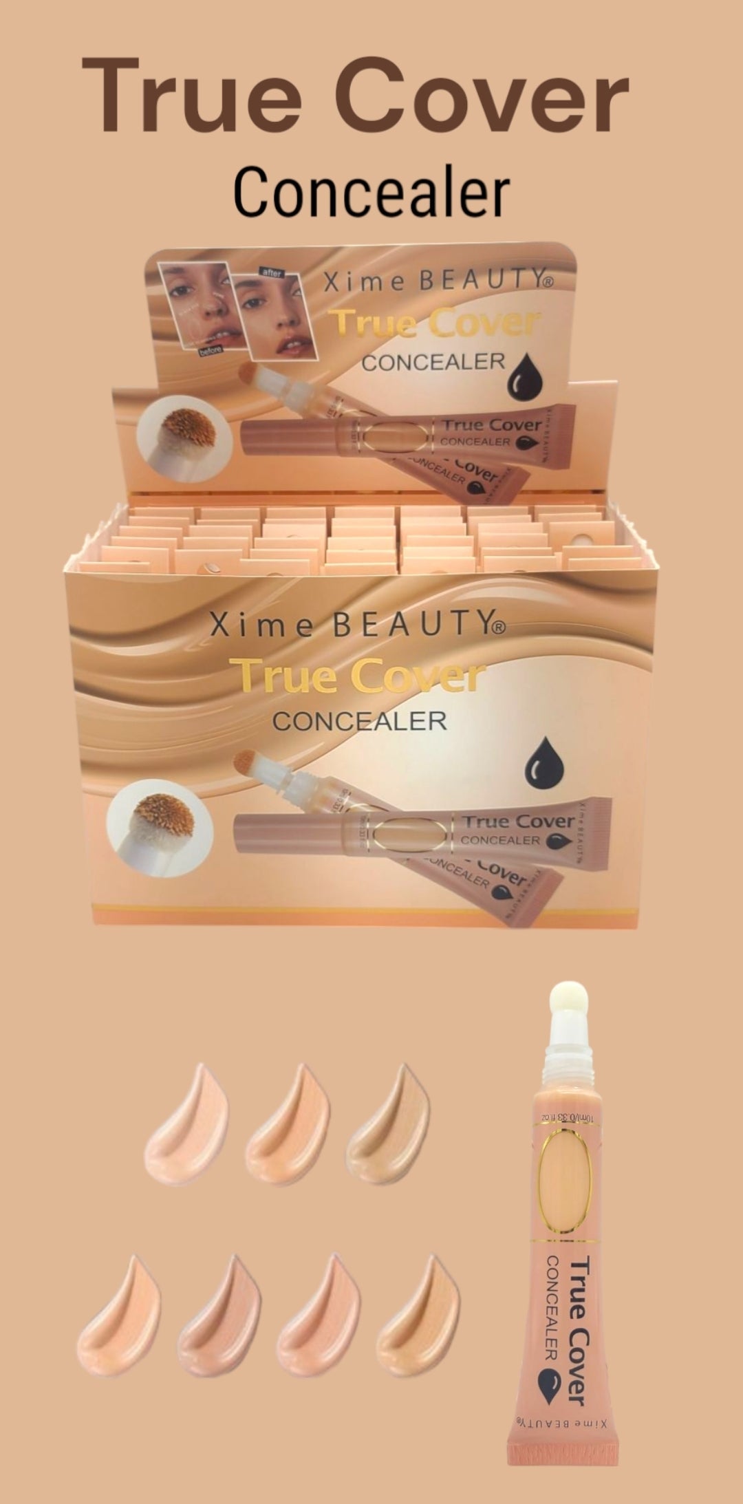 XIME BEAUTY True Cover Concealer  | 42pcs Display