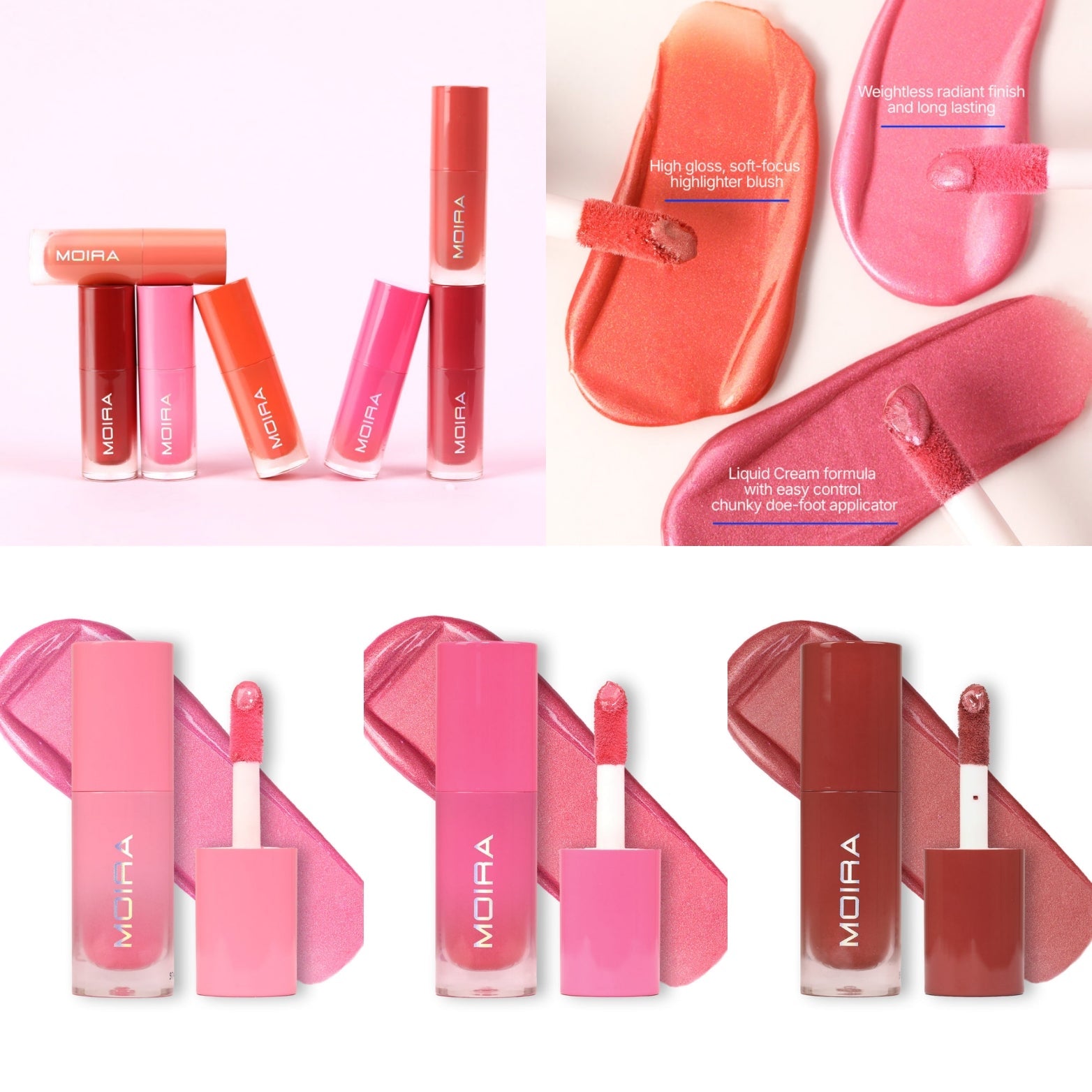 MOIRA Love Steady Shimmer Blush | Refills | 3pcs pack