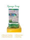 SIMPLY BELLA Sponge Soap | Aloe Vera | 12pcs Display