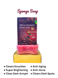 SIMPLY BELLA Sponge Soap | Apple & Cinnamon| 12pcs Display